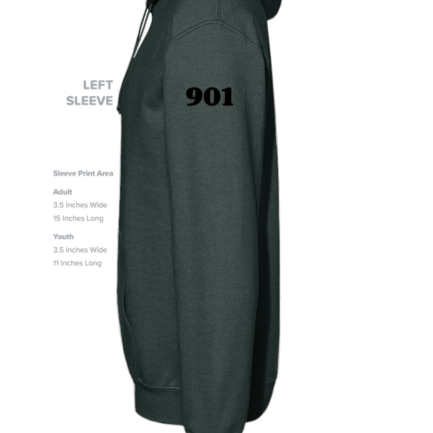 FOREST GREEN - G185 - SLEEVE_LEFT