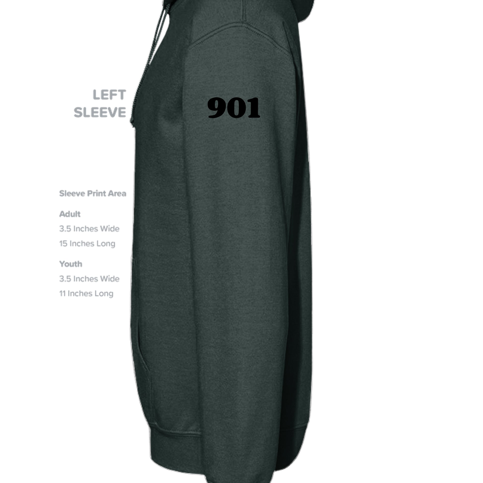 FOREST GREEN - G185 - SLEEVE_LEFT